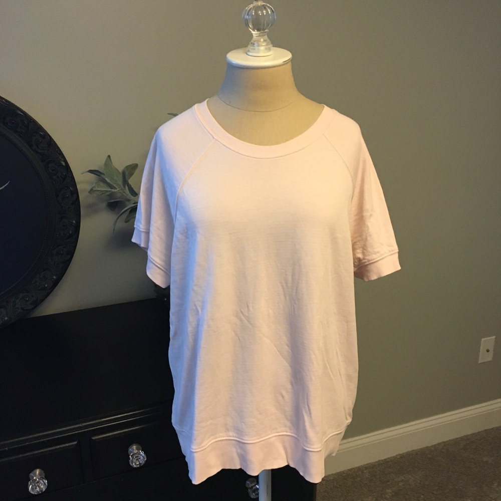 Athleta short sleeve sweatshirt